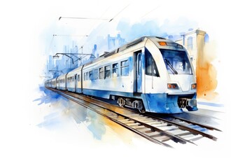 Obraz premium Train locomotive vehicle railway.