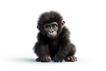 Fototapeta premium Gorilla wildlife mammal monkey.