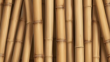 Wooden Bamboo Panel Background with Soft Lighting