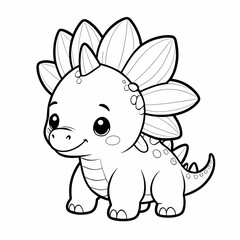 Obraz premium Playful Dino Character