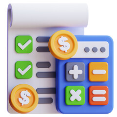 calculator 3d graphic illustration