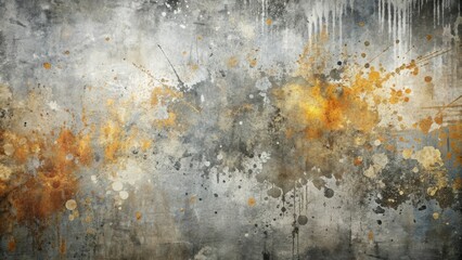 Abstract Gold & Grey Splashes Texture - Grunge textures