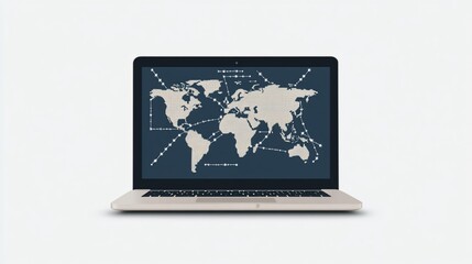 Global Network Connectivity: A Visual Representation of Worldwide Digital Interconnection