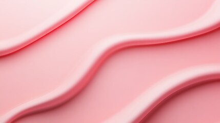 Soft Pink Abstract Waves on Smooth Surface with Gentle Curves for Modern Design and Creative Backgrounds