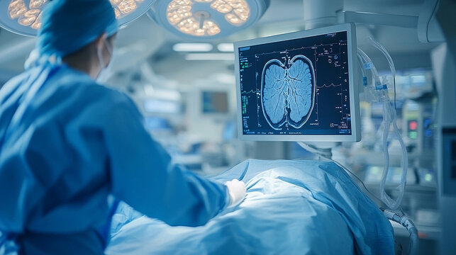 Cath lab technology has simplified angioplasty and stent procedures with modern minimalistic design, bright tones, and blurred background emphasizing innovation in medical advancements

