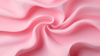 Obraz premium Soft Pink Satin Fabric Texture Flowing in Elegant Waves for Background and Design Use