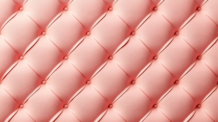 Soft Pink Upholstery with Quilted Pattern Featuring Rounded Buttons and a Stylish Modern Design