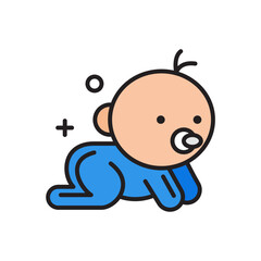 Baby boy illustration