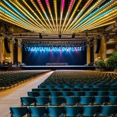 Empty Concert Hall Stage  Auditorium  Venue  Seats  Lighting
