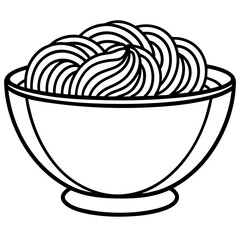 Minimalist Noodle Line Art