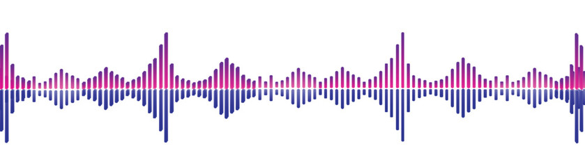 Music, Sound wave ,Frequency audio waveform. Vector Illustration