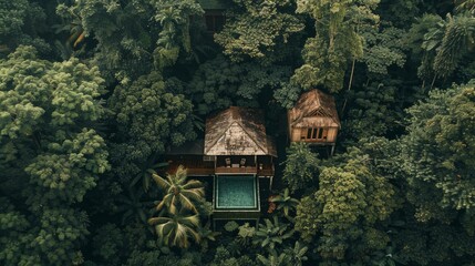 Exquisite villa featuring private pool amidst lush tropical greenery for ultimate relaxation