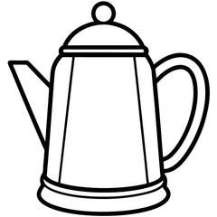 Minimalist Kettle Line Art