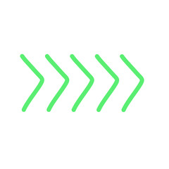 Green Arrow Direction Highlight