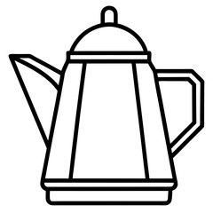 Minimalist Kettle Line Art
