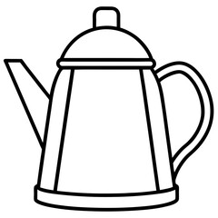 Minimalist Kettle Line Art