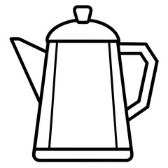 Minimalist Kettle Line Art