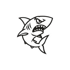 Shark mascot template