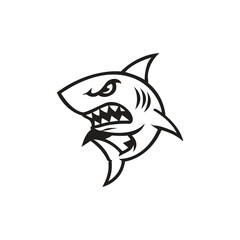 Shark mascot template