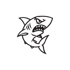 Shark mascot template
