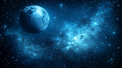 Earth with digital data overlays floating in space representing modern technology and connectivity with a minimalist bright tone and blurred background leaving space for captions

