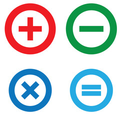 Obraz premium plus and minus icon