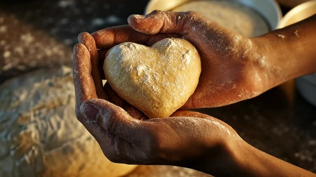The Heart-Shaped Dough Creation