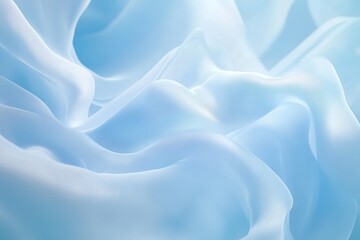 Fototapeta premium Blue neon illustration background with soft and elegant waves. Premium design for wallpaper, banner, poster.