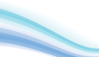 Abstract Blue Wave Design with Dynamic Flow and Motion