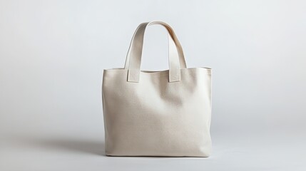 Minimalist tote bag featuring clean design and soft fabric, perf