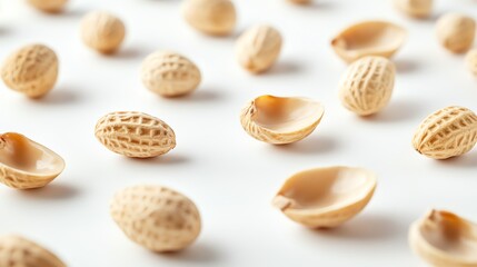 Roasted Peanuts: A Minimalist Still Life of Creamy Shells