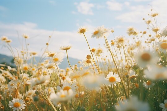 Summer flower landscape grassland outdoors.