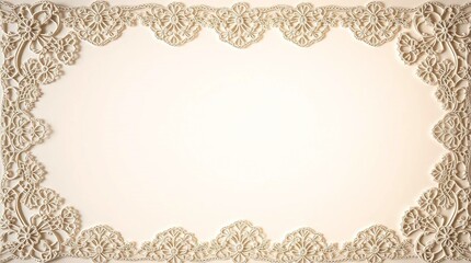 vintage frame with lace