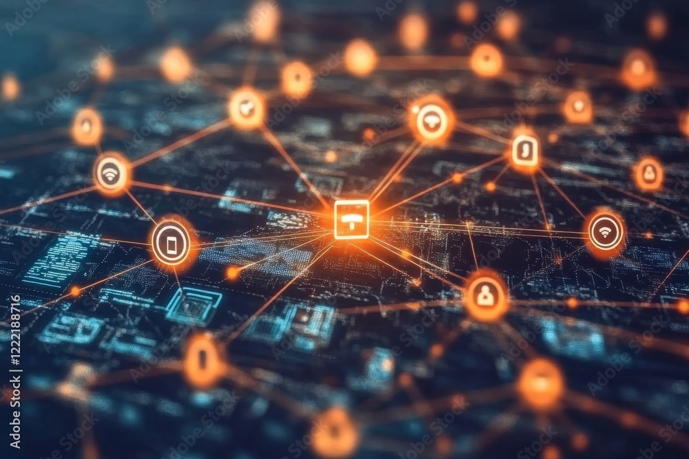 Poster abstract network data visualization: digital connectivity and global network infrastructure