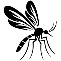 Mosquito silhouette vector design