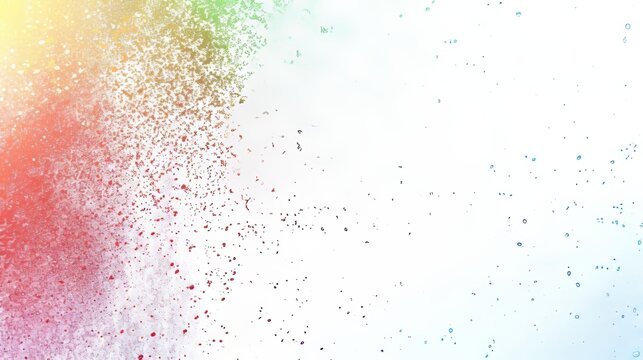 Abstract scatter plot clipart with rainbow gradient for statistical analysis on white background