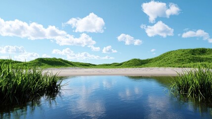 Tranquil Beach Landscape