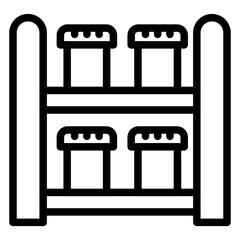 Spice Rack line icon