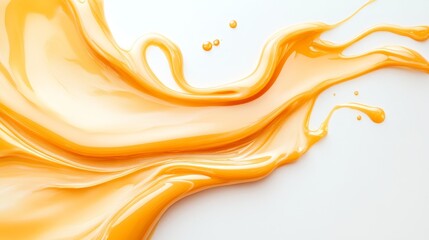 Golden Caramel Swirl. A Delicious Abstract