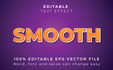 Editable  Smooth 3D Text vector . You can change word font and seize.