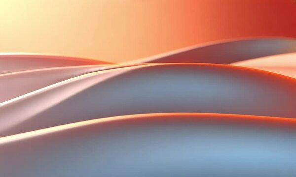 Abstract sunset hills digital art background design
