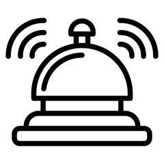 Hotel Bell line icon