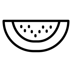Watermelon line icon