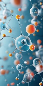 Neural precursor cells visualized in a vibrant, detailed microscopy image showcasing cellular development.