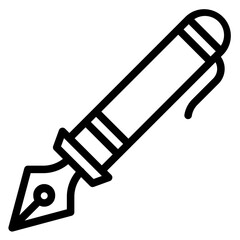 Ink Pen line icon