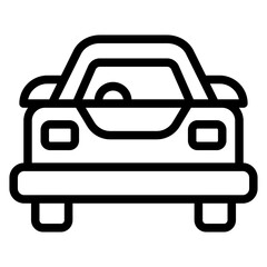 Taxi line icon