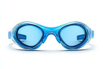 Sleek Blue Swimming Goggles: Crystal-Clear Vision, Aquatic Style