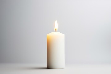Candle white white background spirituality.