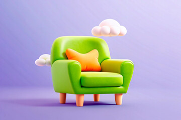 Fototapeta premium person in armchair