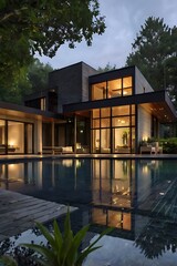 Obraz premium modern luxury house